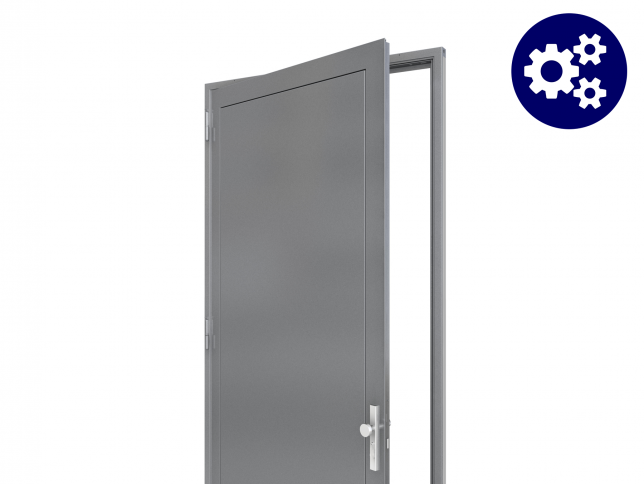 Configurable non-ventilated doors