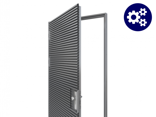 Configurable ventilated doors