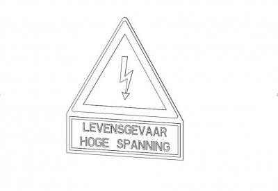 Waarschuwingssticker HS