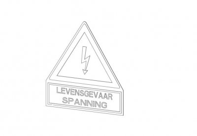 Warning sticker LS